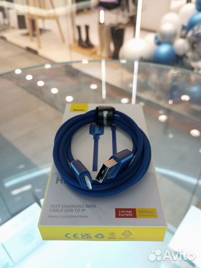 Кабель Baseus Crystal Series USB - Lightning 2.4A