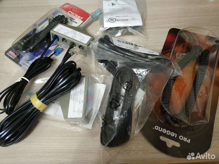 Кабели для компьютера, телефона,розетки и другое