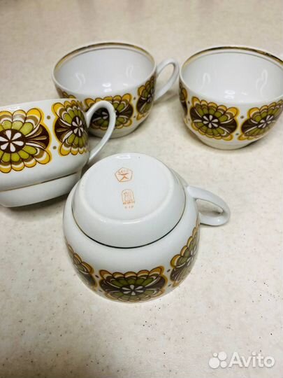 Чайные пары Вербилки СССР Посуда