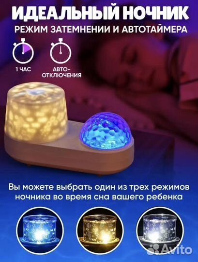 Детский ночник проектор новый