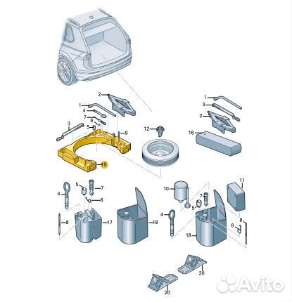 Ящик для инструмента Volkswagen Tiguan 2021
