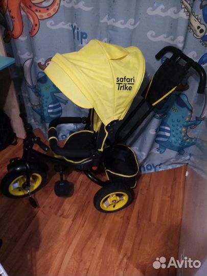 Велосипед трёхколёсный с ручкой Safari trike