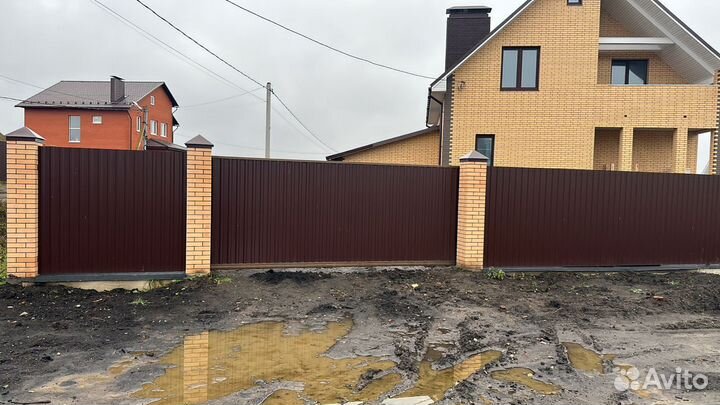 Откатные ворота под ключ с доставкой и установкой