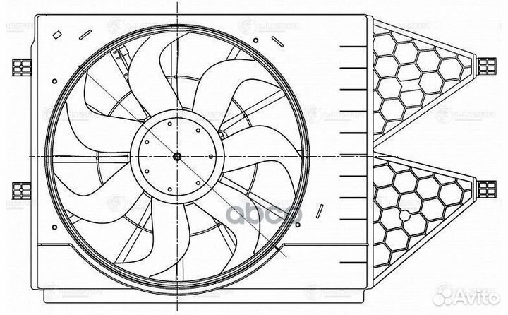 Электровентилятор охлаждения с кожухом LFK 1853