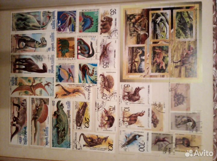 Марки динозавры