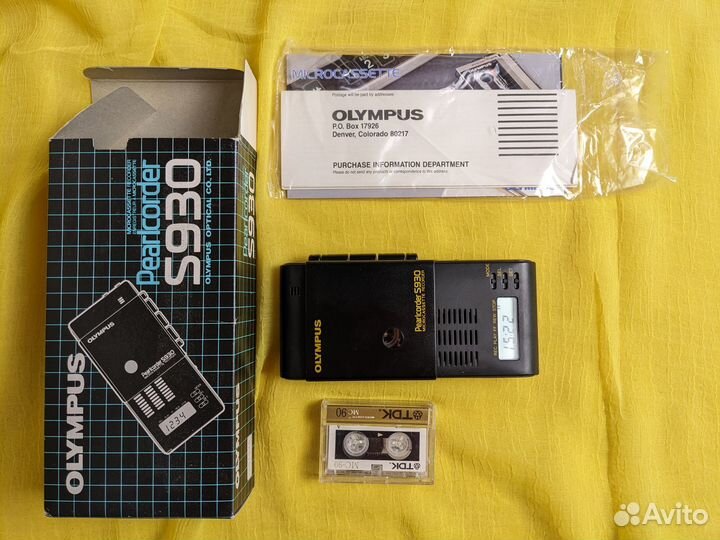 Диктофон Olympus Pearlcorder s930 раритет
