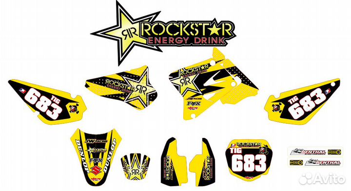 Наклейки на мотоцикл кросс и эндуро