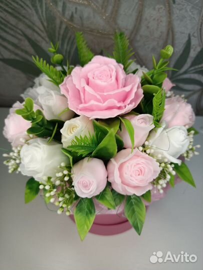 Букет роз из мыла ручной работы