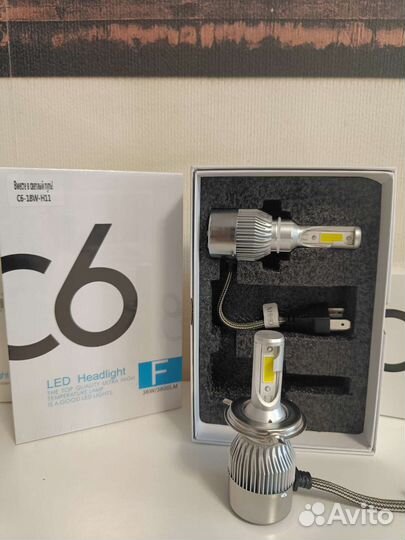 Светодиодные лампы C6 LED (H7,H4,H11,H1)