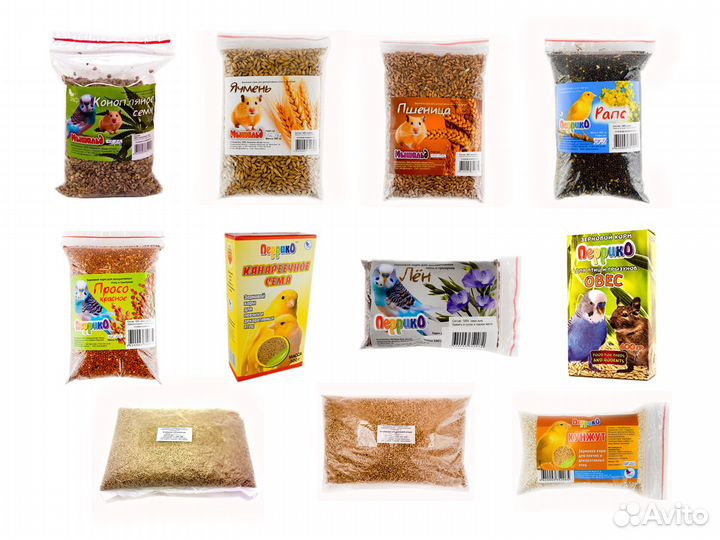 Зерно для птиц и грызунов