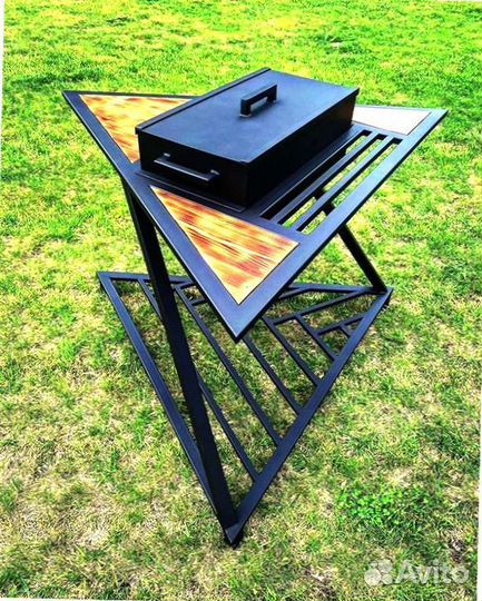 Мангал С печкой под казан