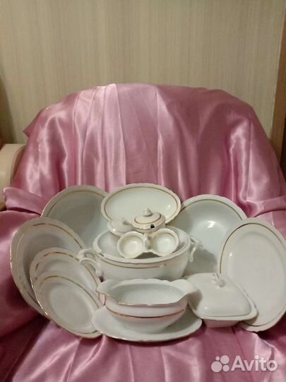 Большой Столовой Сервиз 6персоен Фарфор Чехия