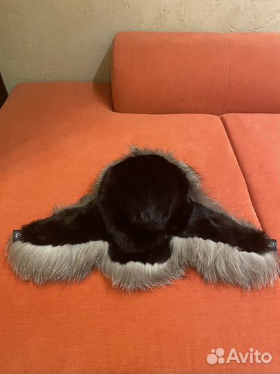 Шапка ушанка норковая женская