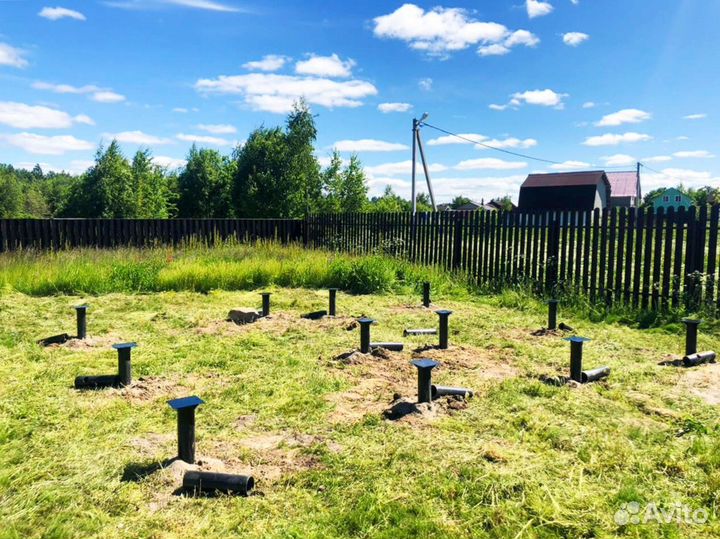 Винтовые сваи под дом