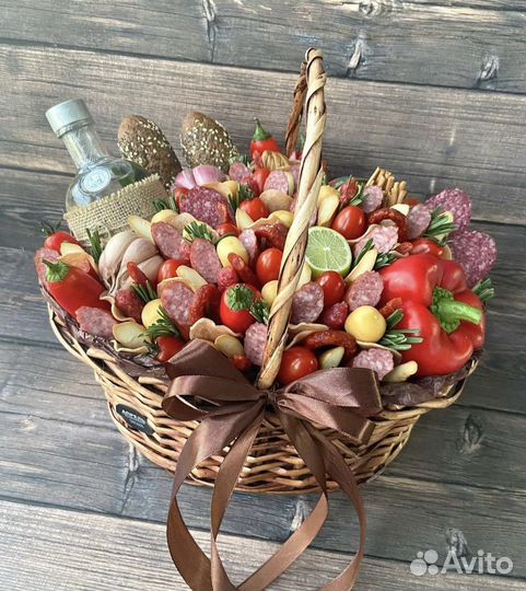 Мужские букеты съедобные мясные