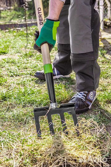 Вилы копательные Verto 126 см сталь/пластик с чере