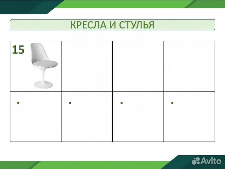 Аренда мебели, стульев,столов, прокат оборудования