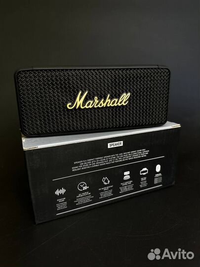 Колонка Marshall (Черный, белый)