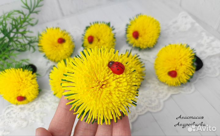 Одуванчики-резиночки для волос