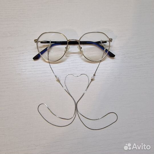 Цепочка держатель для очков с бусинками, новая