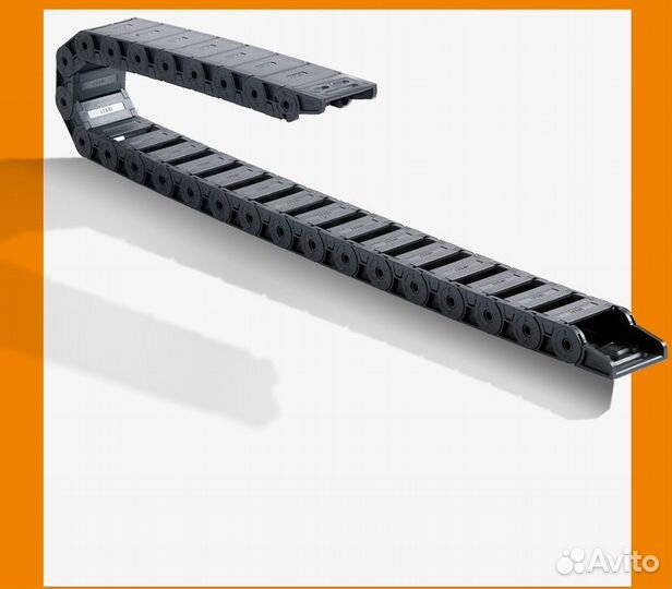 Гибкий пластиковый кабель-канал AK18BF01 (полузак