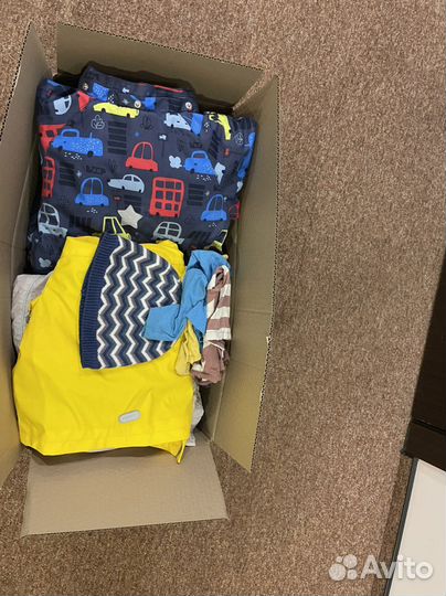 Детская одежда для мальчиков 80 86 коробкой