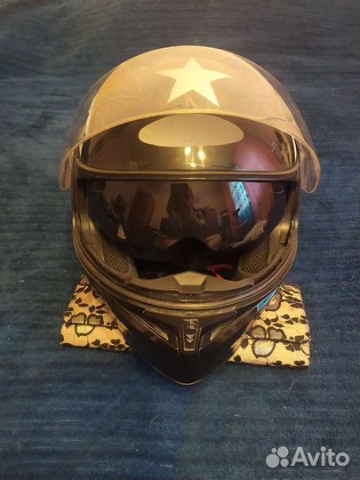 Мото шлем- модуляр