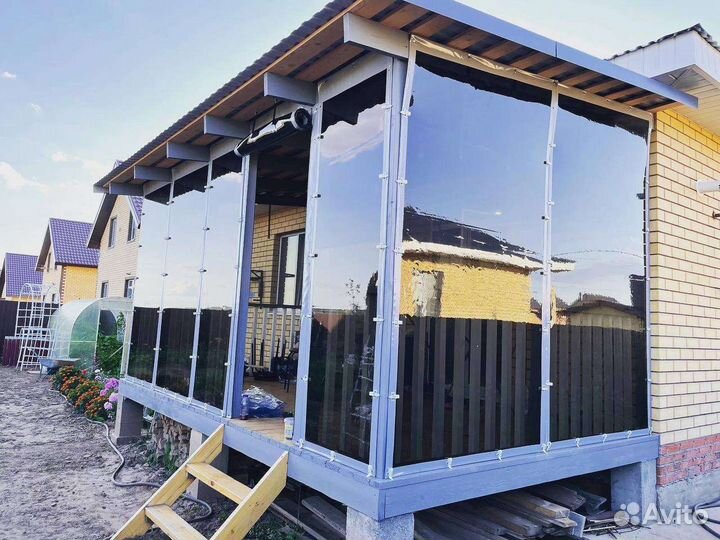 Мягкие окна для беседки