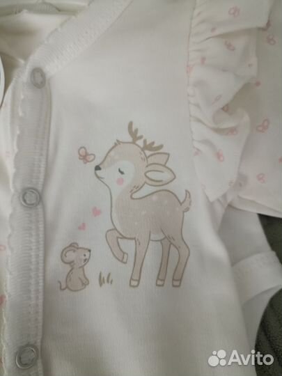 Боди, слип,ползунки,чепчик на девочку 62