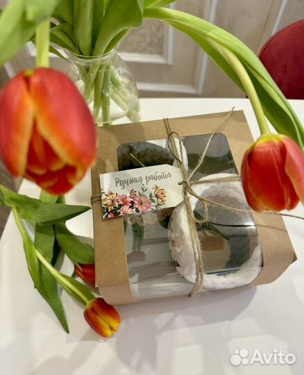 Набор корзин под ватные диски и палочки. Подарок