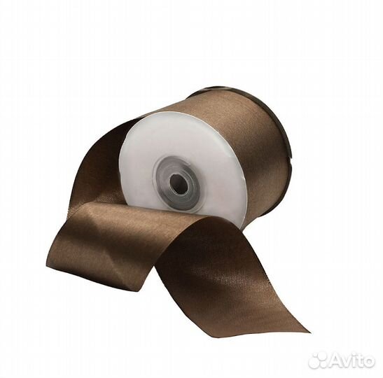 Лента атласная 5,0 см х 22,86 м 075 серо-коричнев