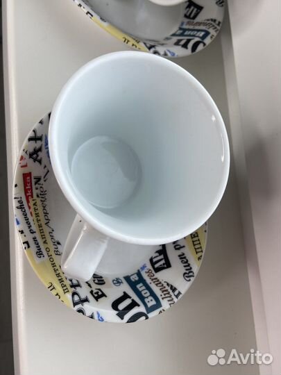 Набор для кофе 2 чашки и 2 блюдца