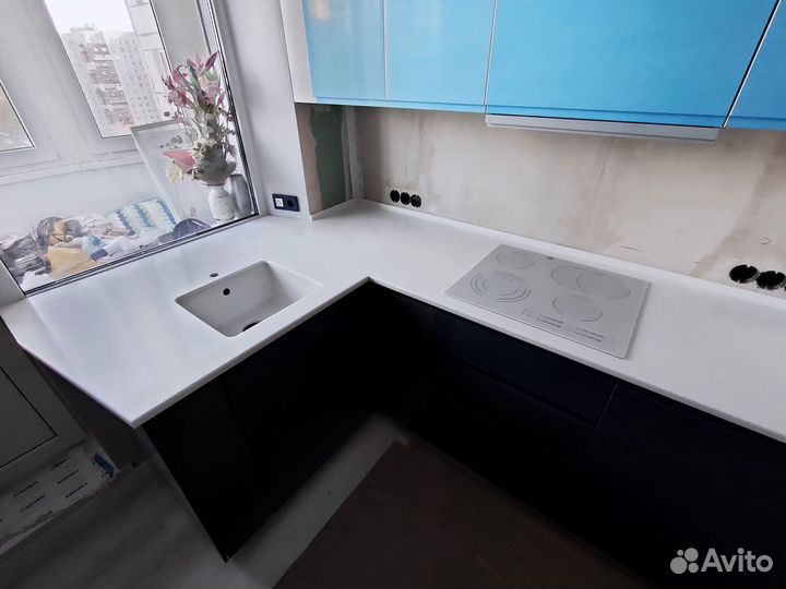 Подоконник столешница для кухни камень Grandex м2