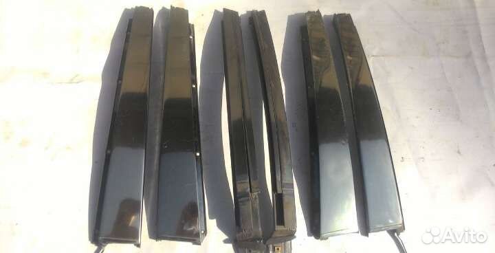 Накладки на двери молдинги хром w140