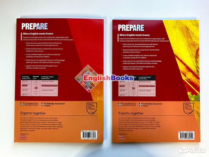 Prepare B1 level 4 комплект (SB,WB,CD) новые