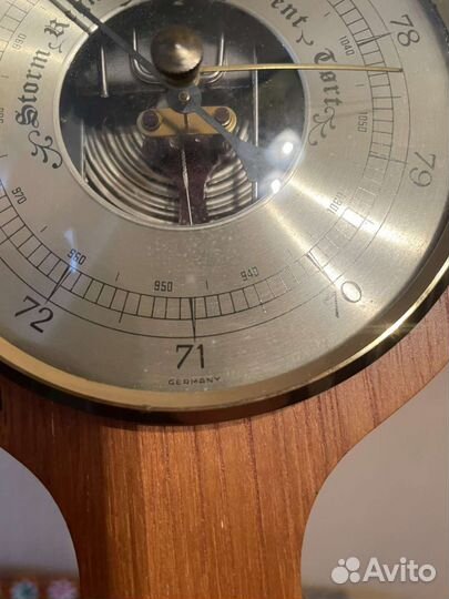 Барометр немецкий. Винтаж, клеймо, Германия