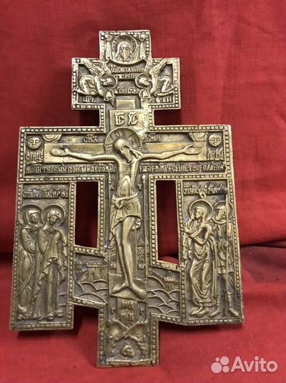 Крест бронза конец 19 начало20 века