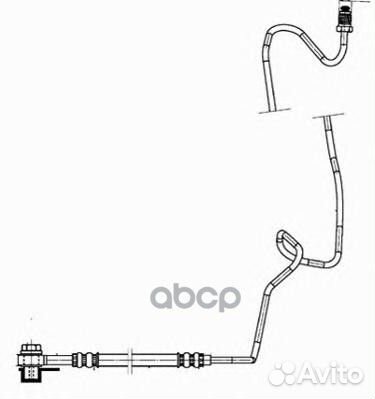 Шланг тормозной задн правый skoda octavia (1U )