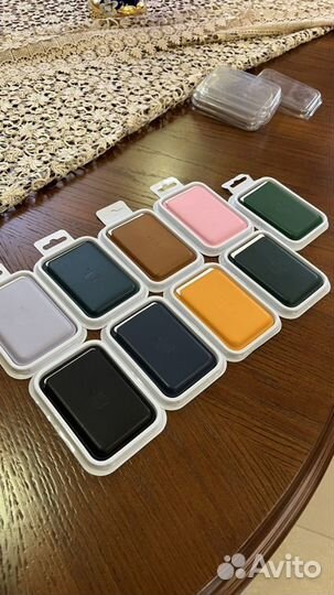 Кожаный картхолдер Apple Wallet визитница