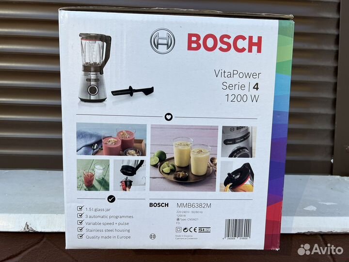 Блендер Bosch VitaPower Serie 4 MMB6382M