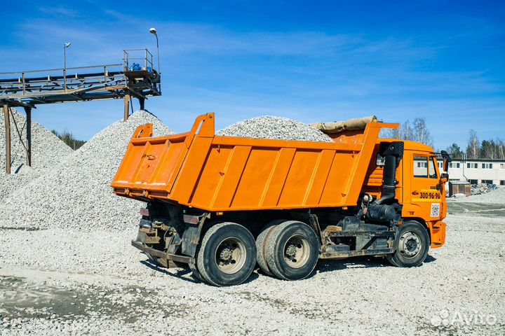 Доставка щебня камазы
