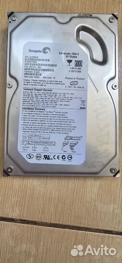 HDD Seagate Barracuda 7200.9 80 gbt
