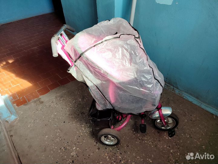 Велосипед коляска для девочки