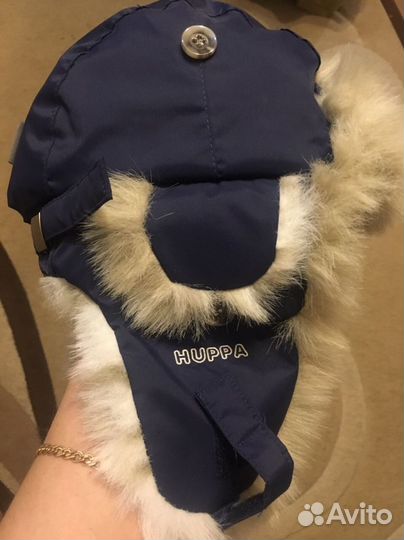 Детская шапка-ушанка huppa