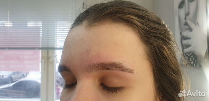 Коррекция и окрашивание бровей.Ламинирование ресни