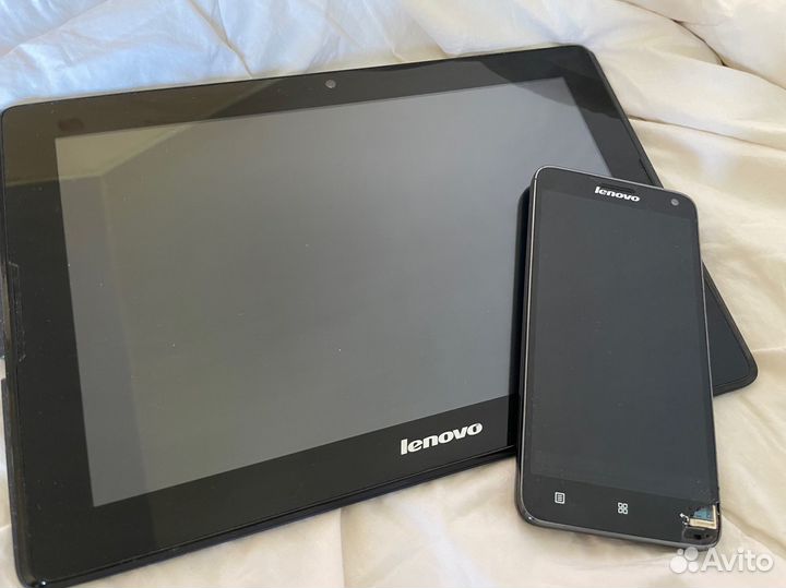 Планшет и телефон lenovo на запчасти