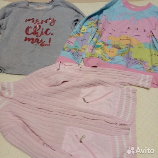 Пакетом одежда для девочки 146-152