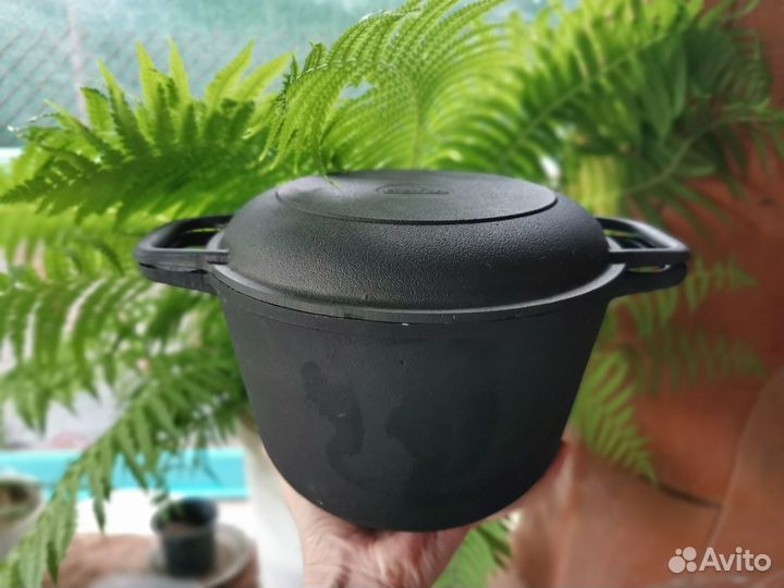 Казан литой чугун 3л