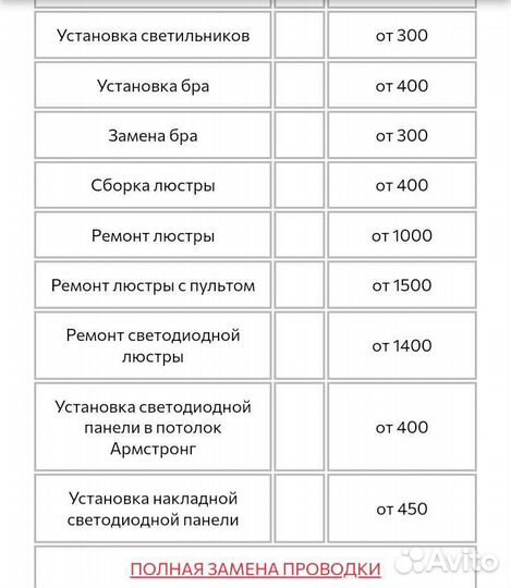 Услуги электрика выезд на дом