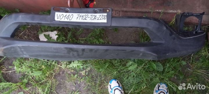 Спойлер (юбка) переднего бампера honda crv 4